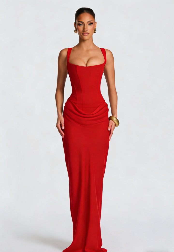 Women’s Sculpting Corset Maxi Dress