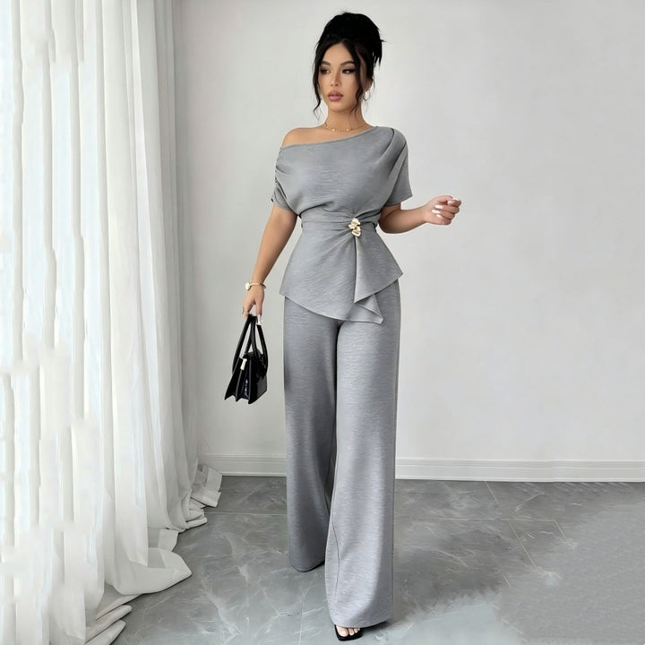 Women’s One Shoulder 2-Piece Set