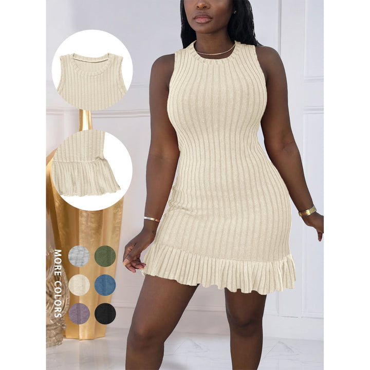 Women’s Ribbed Sleeveless Mini Dress