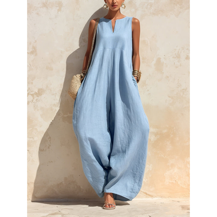 Women’s Sleeveless Wide Leg Jumpsuit