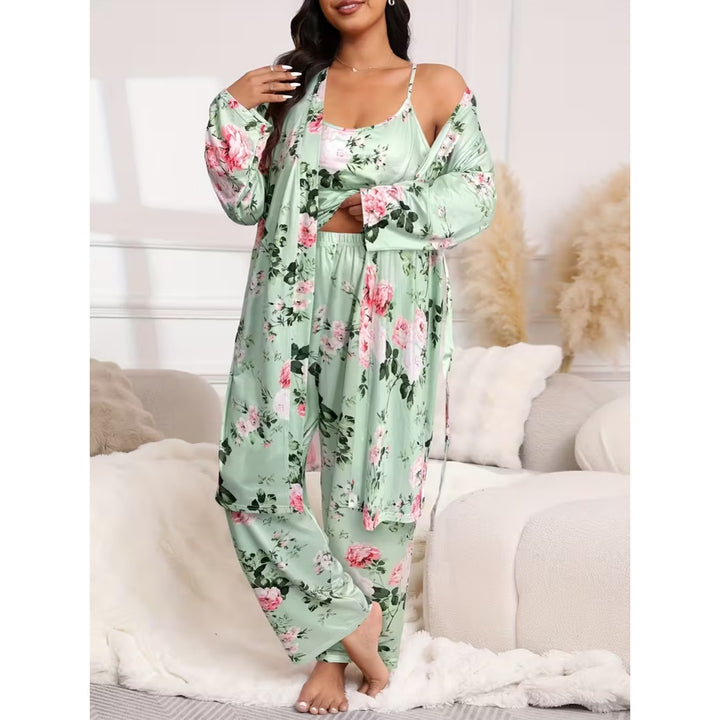 Plus Size Women’s 3-Piece Sleepwear Set