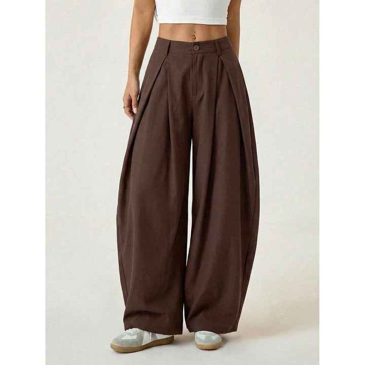 Women’s High Waisted Pleated Wide Leg Pants