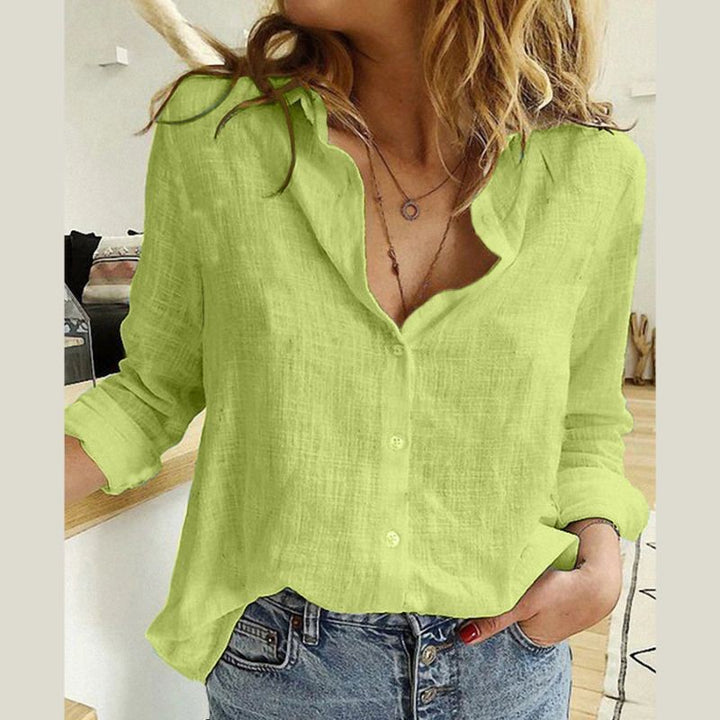 Relaxed Linen Button-Up Shirt