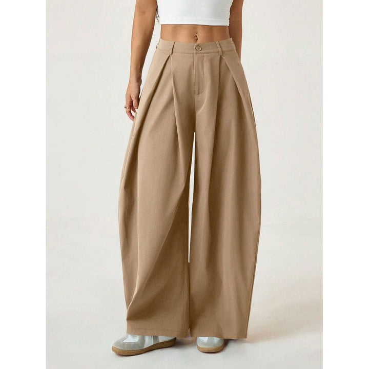 Women’s High Waisted Pleated Wide Leg Pants
