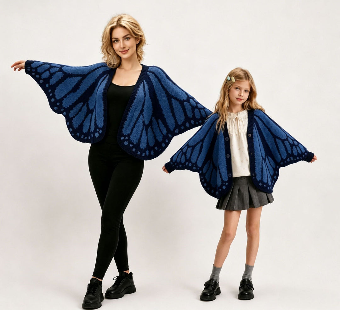 Women’s Butterfly Wing Knit Shawl Cardigan