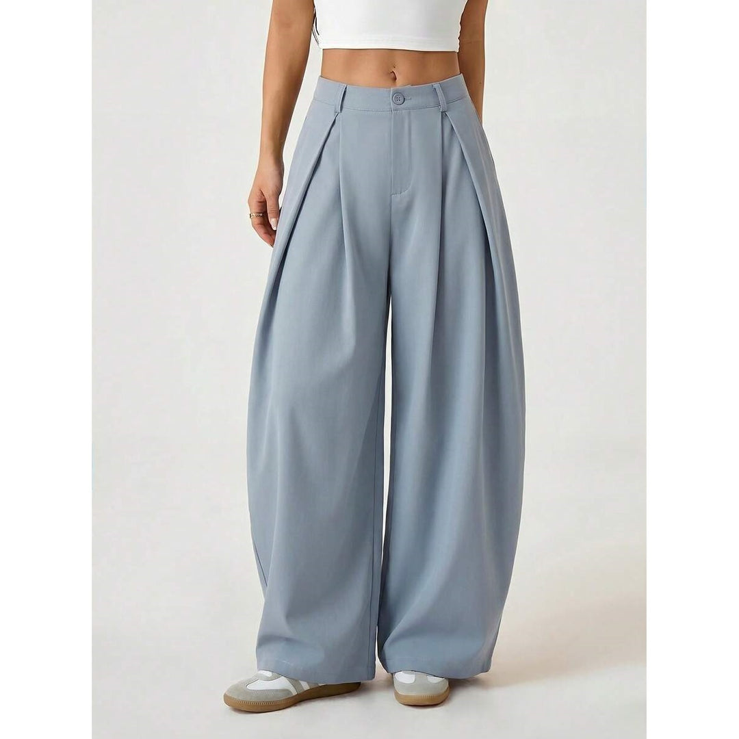 Women’s High Waisted Pleated Wide Leg Pants