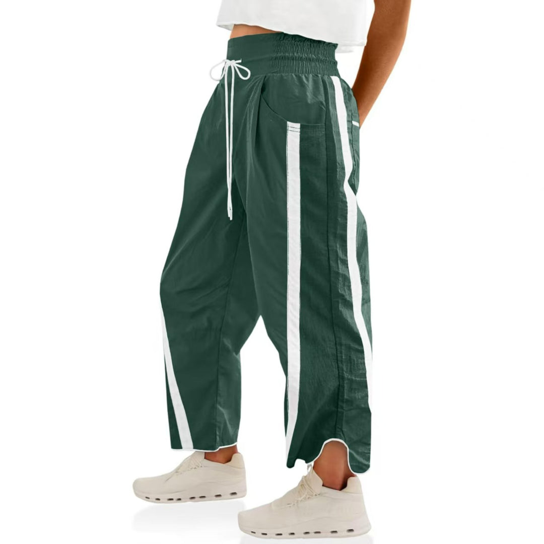 Women’s Y2K Color Block Wide Leg Pants