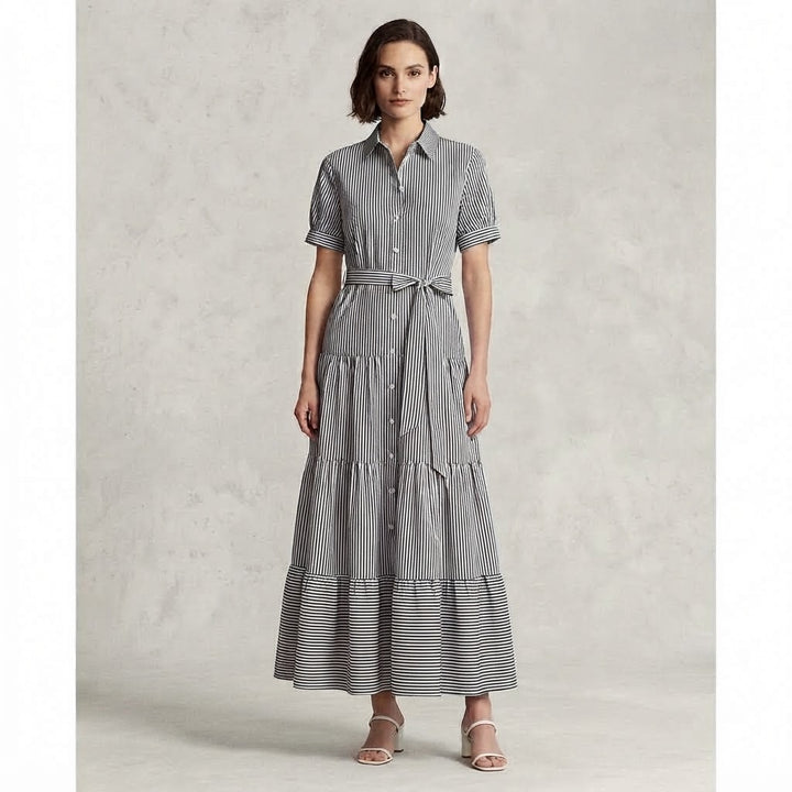 Women’s Striped Midi Dress